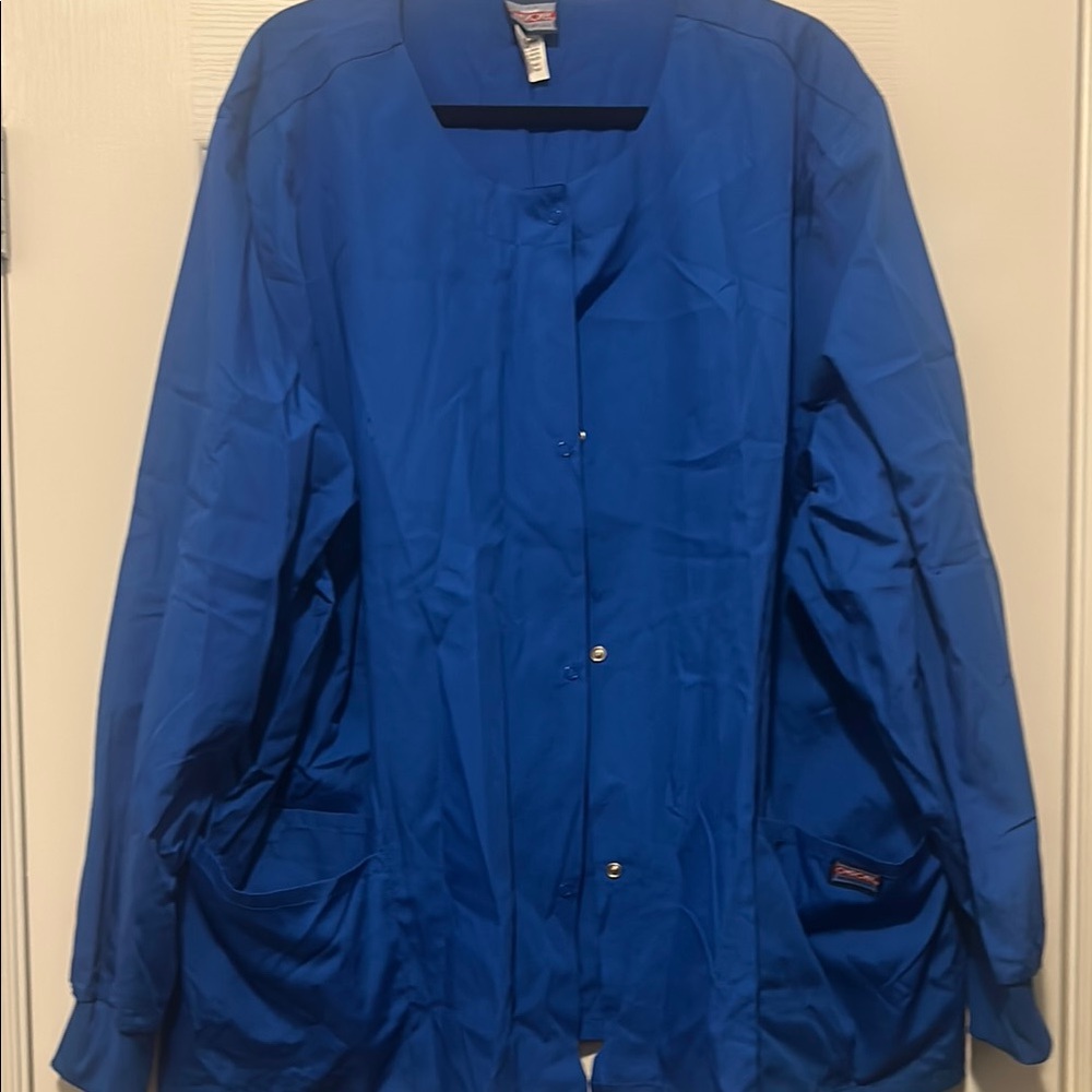 Blue Women's Warm up Scrub Jacket